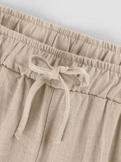 Sarah Express Women's Casual Wide Leg Pants with Drawstring