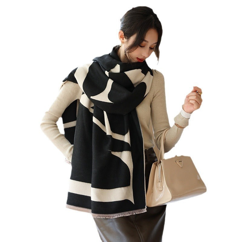 Sarah Express Women's Oversized Imitation Cashmere Winter Scarf Warm Wrap