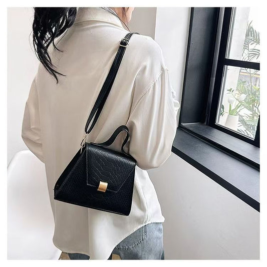 Sarah Express Women's PU Leather Crossbody Shoulder Bag – Casual Square Handbag with Adjustable Strap