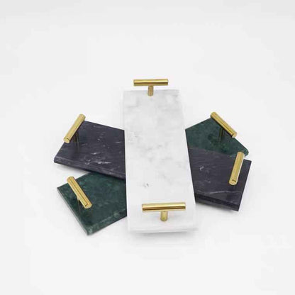 Sarah Express Nordic Marble Tray - Luxury Jewelry & Dessert Organizer Plate
