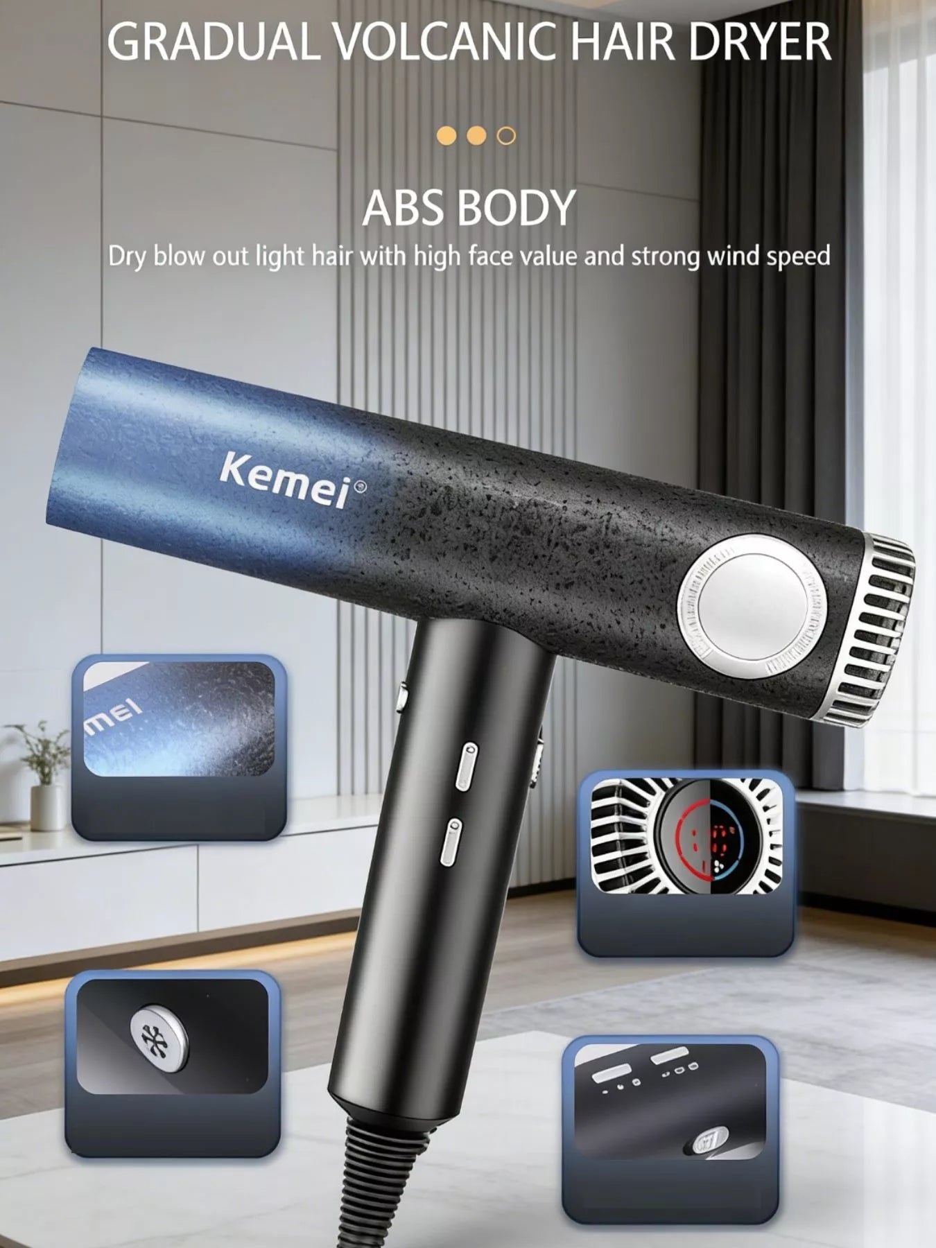 Sarah Express Professional High-Speed Ionic Hair Dryer with Negative Ion Technology