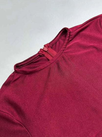 Sarah Express Women's Ruched Long Sleeve Bodycon Maxi Dress