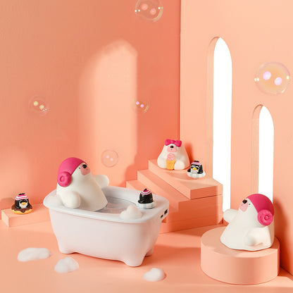 USB Air Humidifier Aromatherapy Diffuser with LED Light - 550ml Ultrasonic Mist Maker for Home Office