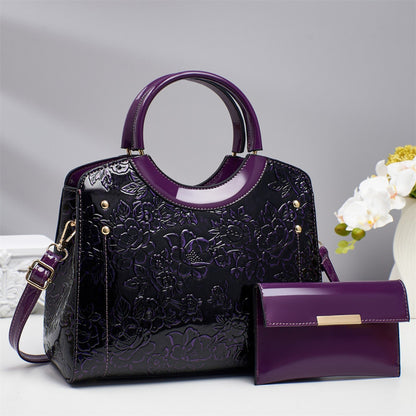 Sarah Express Large-capacity Crossbody Bag Casual And Stylish Single-shoulder Design Purple 28X13X23