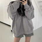 Sarah Express Women's Fleece Cardigan Jacket - Cozy Hooded Outerwear for Fall Winter Casual Wear