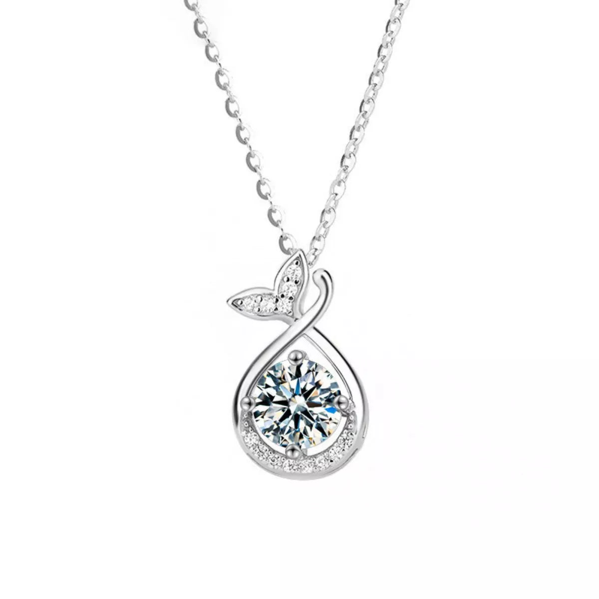 Sarah Express Women's 1 Carat Moissanite Pendant Necklace