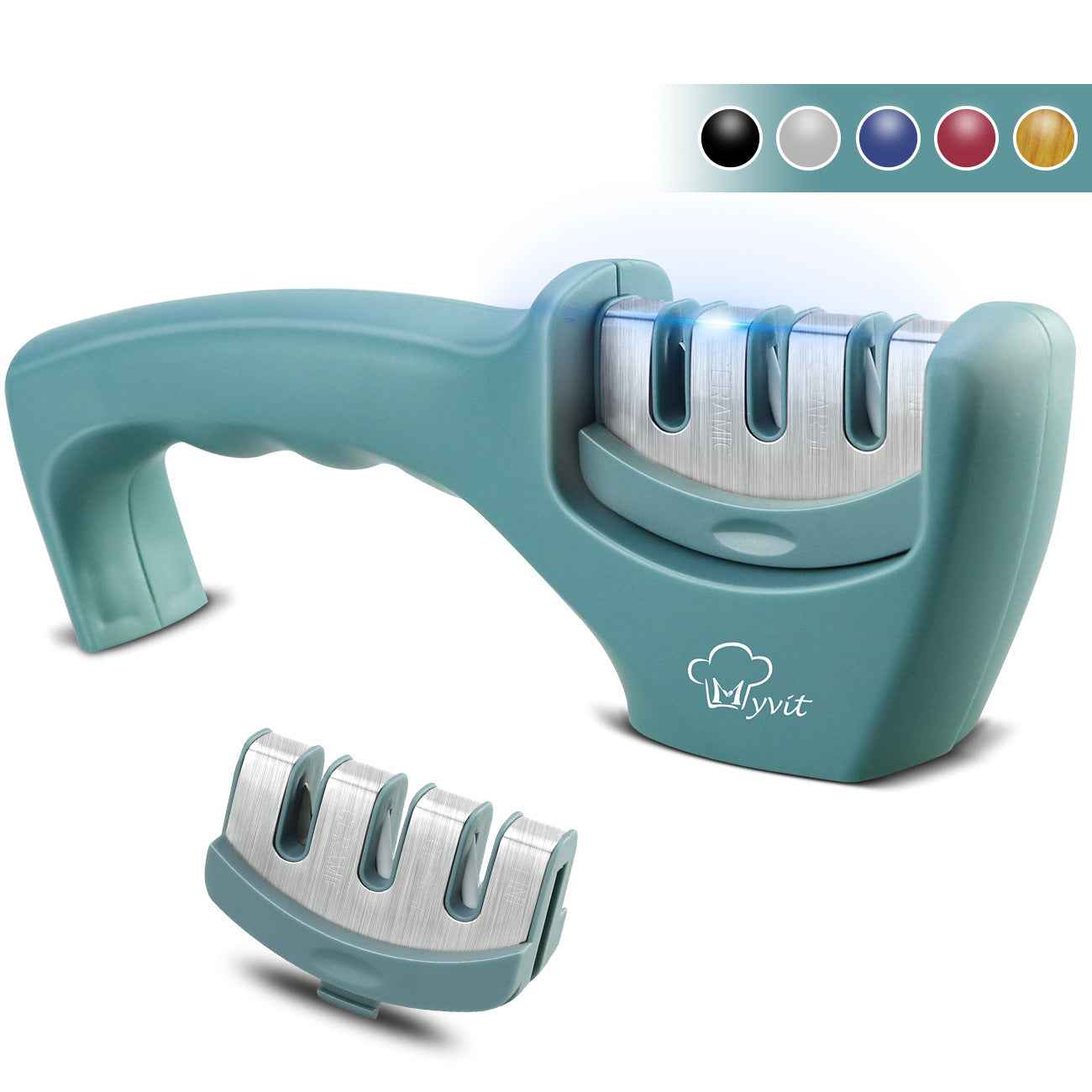 Sarah Express Premium Diamond Tungsten Steel Knife Sharpener - Professional Kitchen Blade Sharpening Tool Stone green set