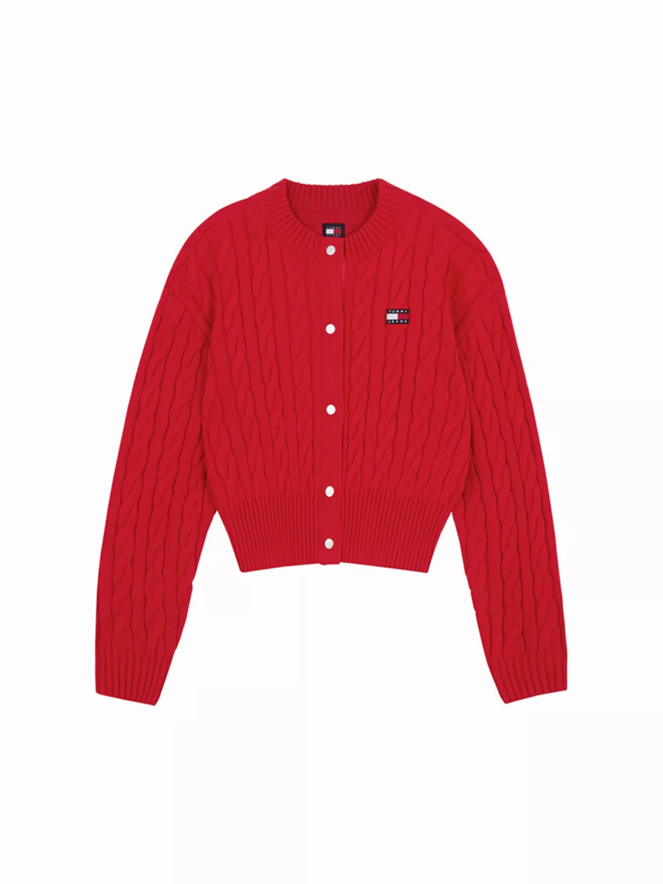 Sarah Express Women's Cable-Knit Button-Front Cardigan