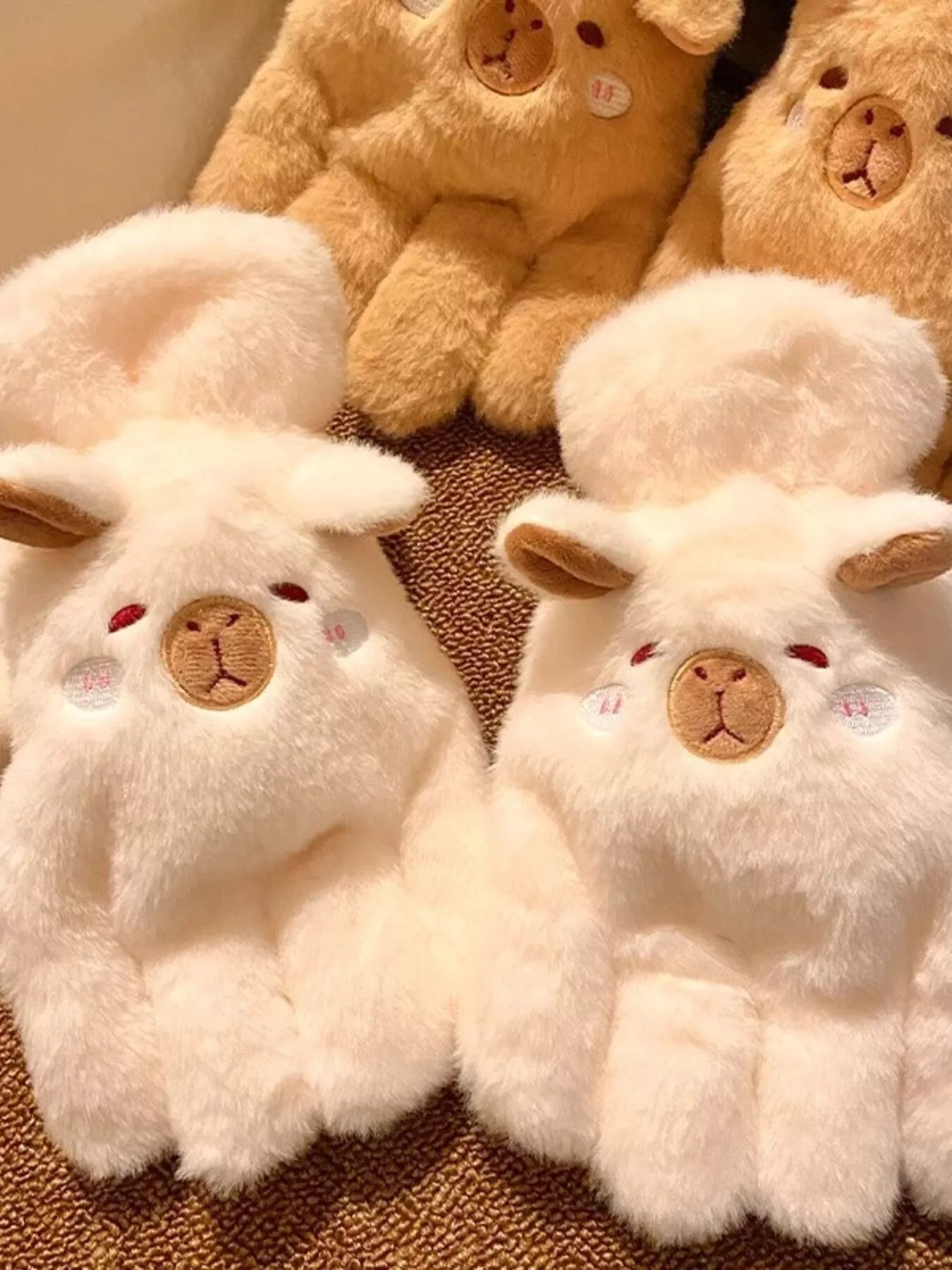 Sarah Express Cartoon Animal Plush Gloves - Cute Winter Warm Fuzzy Mittens