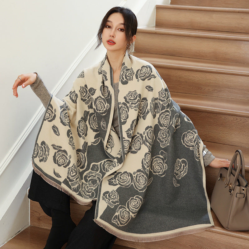 Sarah Express Women's Oversized Imitation Cashmere Winter Scarf Warm Wrap