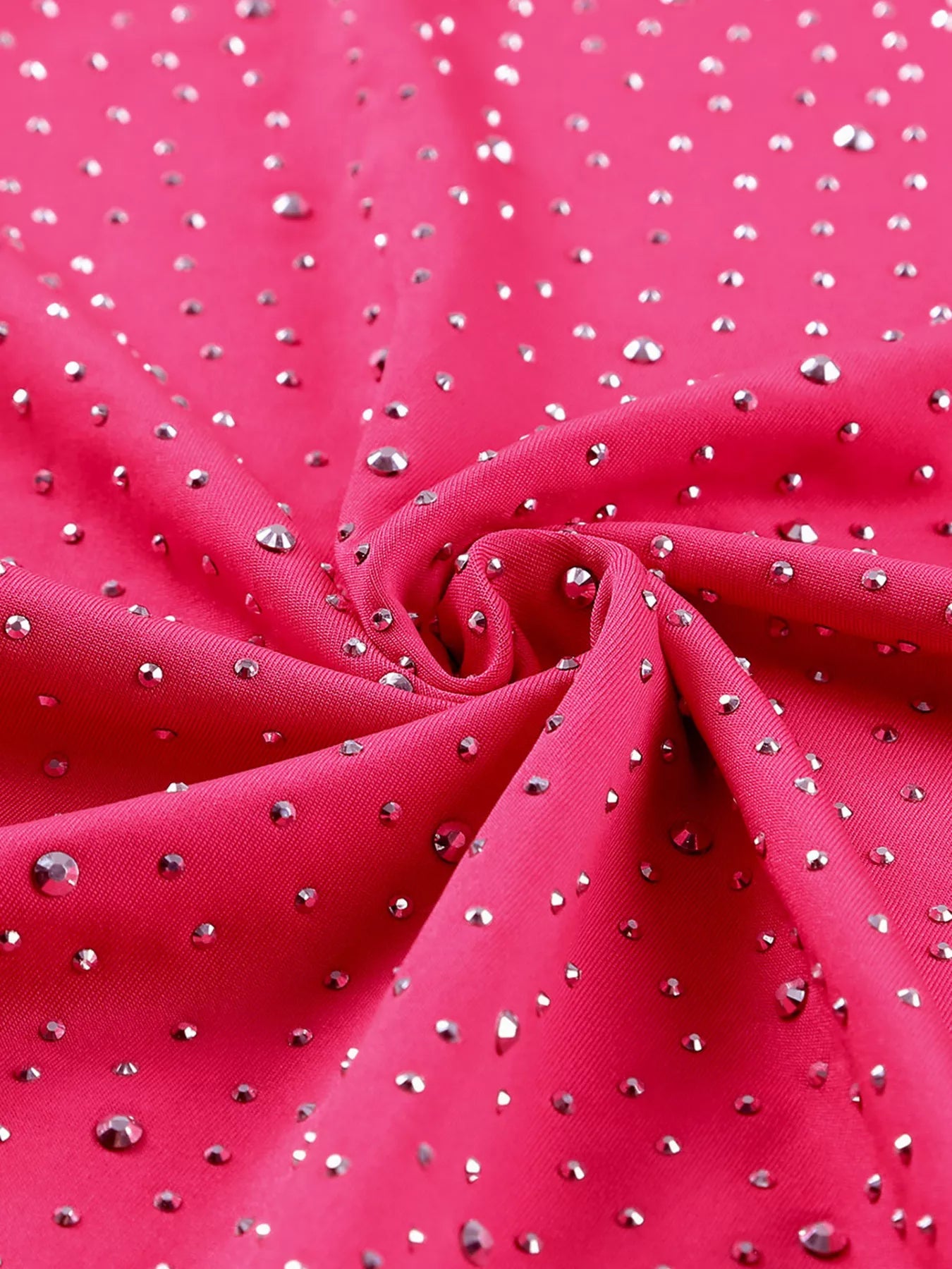 Sarah Express Women's Rhinestone Round Neck Long Sleeve Bodysuit