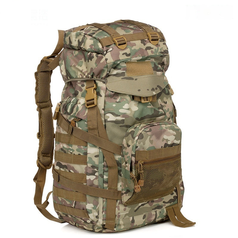 Sarah Express 60L Tactical Camouflage Backpack – Waterproof Hiking & Camping Travel Bag