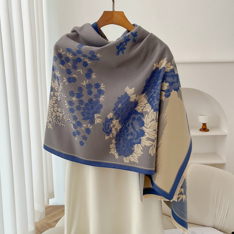Sarah Express Geometric Ethnic Print Scarf Soft Cashmere-Feel Warm