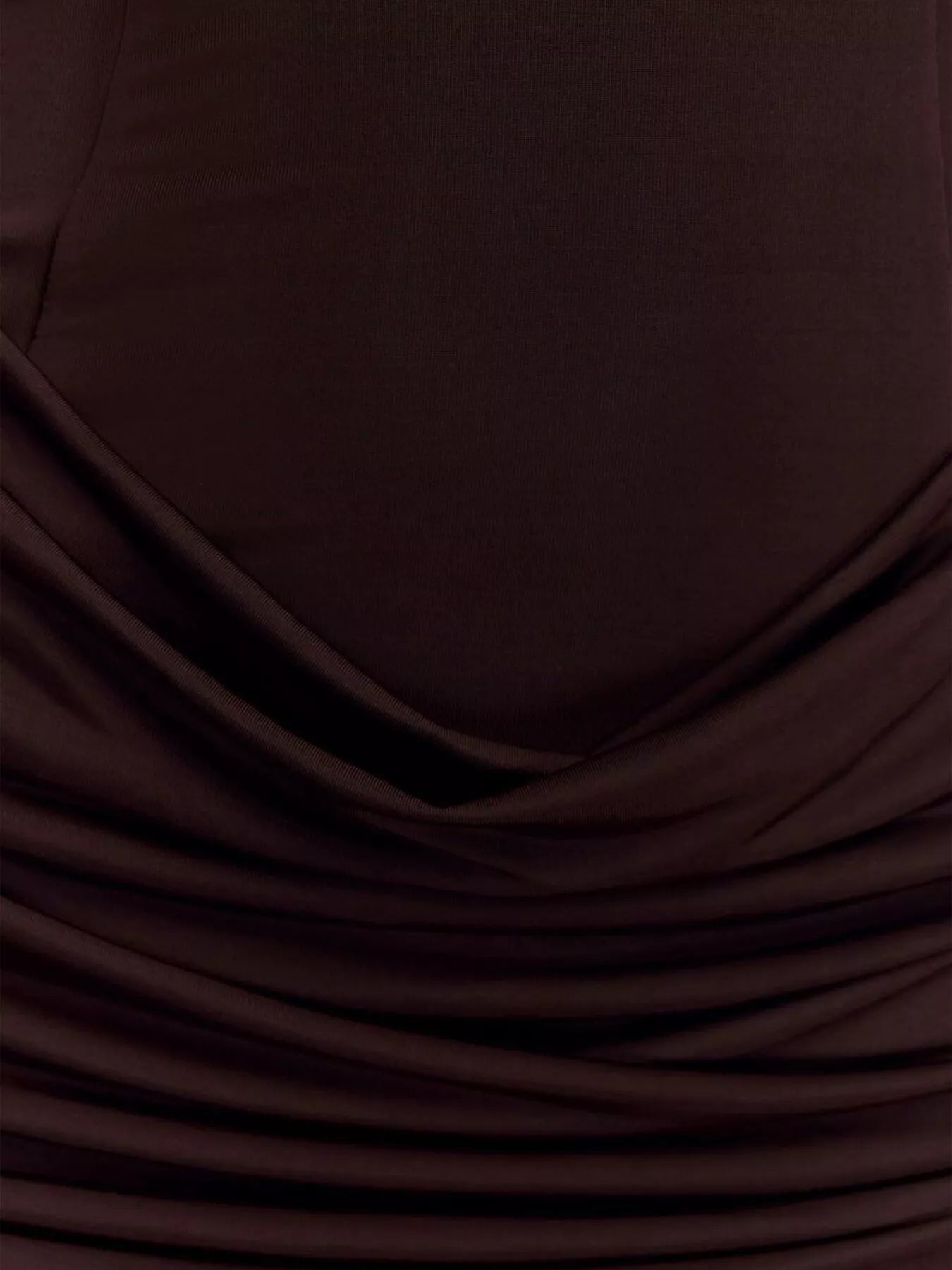 Sarah Express Women's Asymmetrical One-Shoulder Ruched Mini Dress