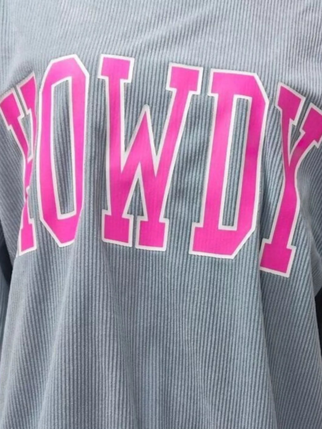 Sarah Express Women's Howdy Oversized Sweatshirt with Pockets - Round Neck Pullover