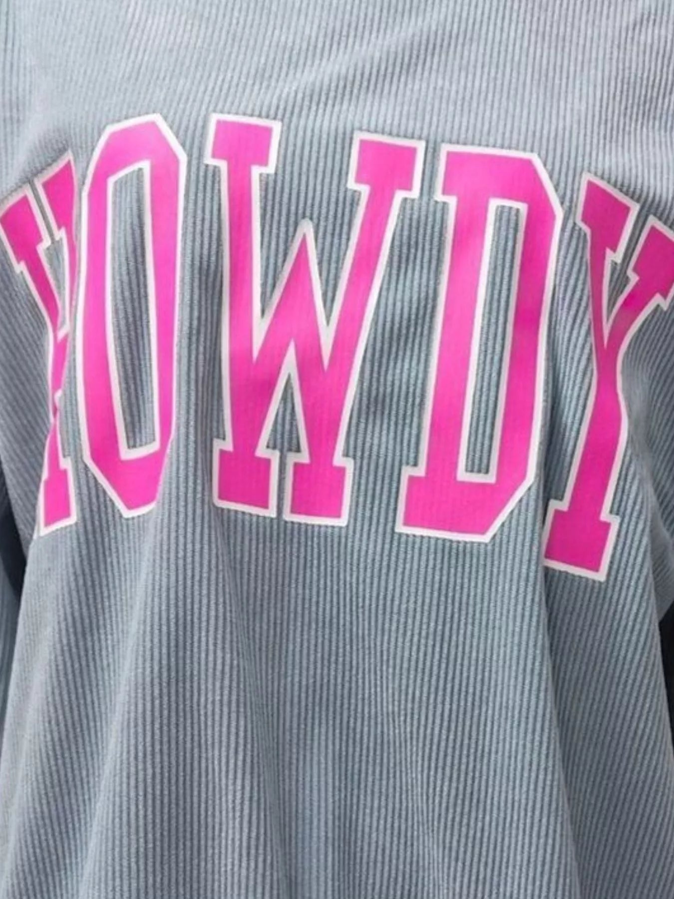 Sarah Express Women's Howdy Oversized Sweatshirt with Pockets - Round Neck Pullover