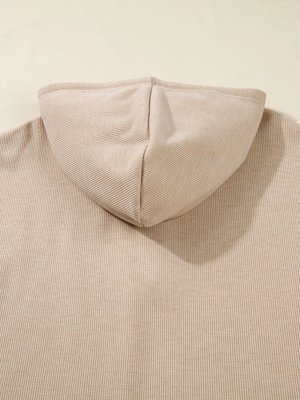 Sarah Express Women's Lace Drawstring Hoodie and High Waist Pants Corduroy Suit