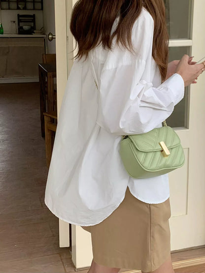 Sarah Express Women's Quilted Flap Chain Crossbody Bag