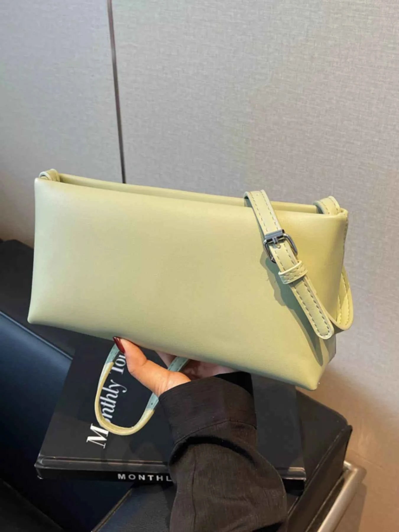 Sarah Express Women's Rectangular Crossbody Bag - Mini PU Leather Shoulder Bag