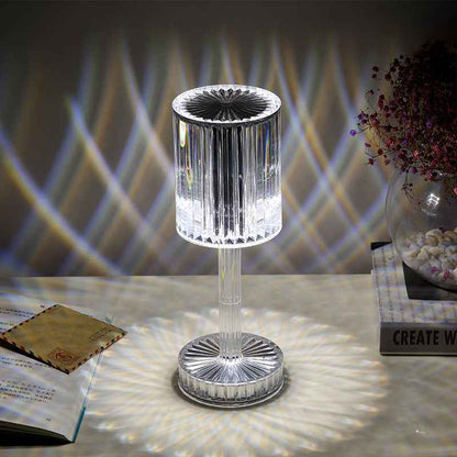 Sarah Express Crystal Diamond Table Lamp - Touch Dimmable LED Night Light for Bedroom