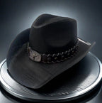 Sarah Express Western Cowboy Straw Hat Adjustable Star Embellished