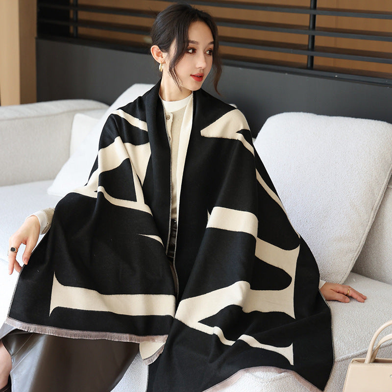Sarah Express Women's Oversized Imitation Cashmere Winter Scarf Warm Wrap