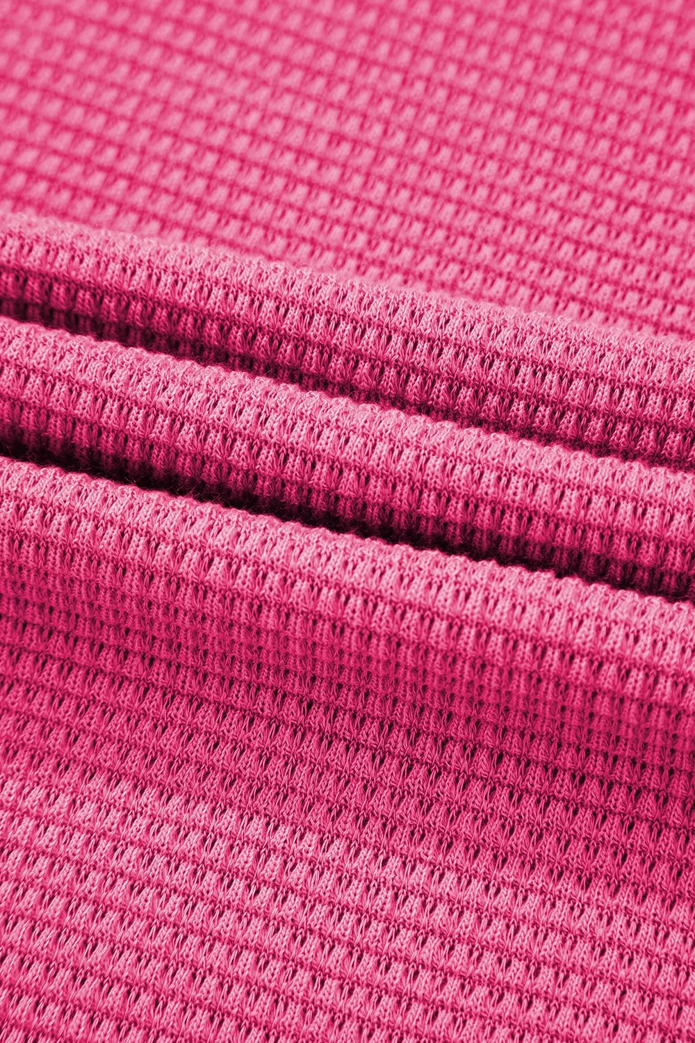 Sarah Express Women's Solid Color Textured Buttoned Shirt and Casual Pants Set