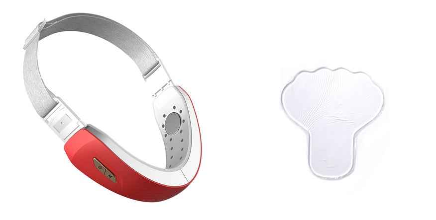 Sarah Express LED Photon Therapy Face Massager - V-Shape Lifting Facial Massager with EMS Microcurrent & Blue Light