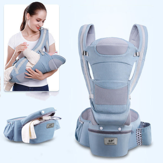 3-in-1 Ergonomic Baby Carrier with Hip Seat - Front Facing Infant Carrier Wrap Sling for 0-48 Months