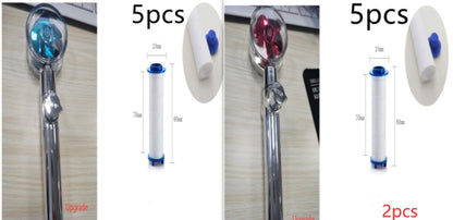 Sarah Express Turbo Propeller Shower Head - 360° High Pressure Water Saving Rainfall Showerhead Set17