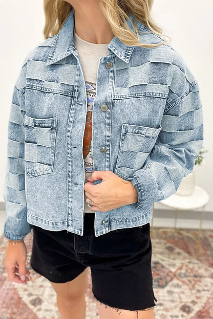 Sarah Express Women's Button Up Wash Denim Jacket