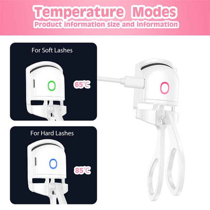 Sarah Express Rechargeable Heated Eyelash Curler USB Electric Temperature Control Portable Mini