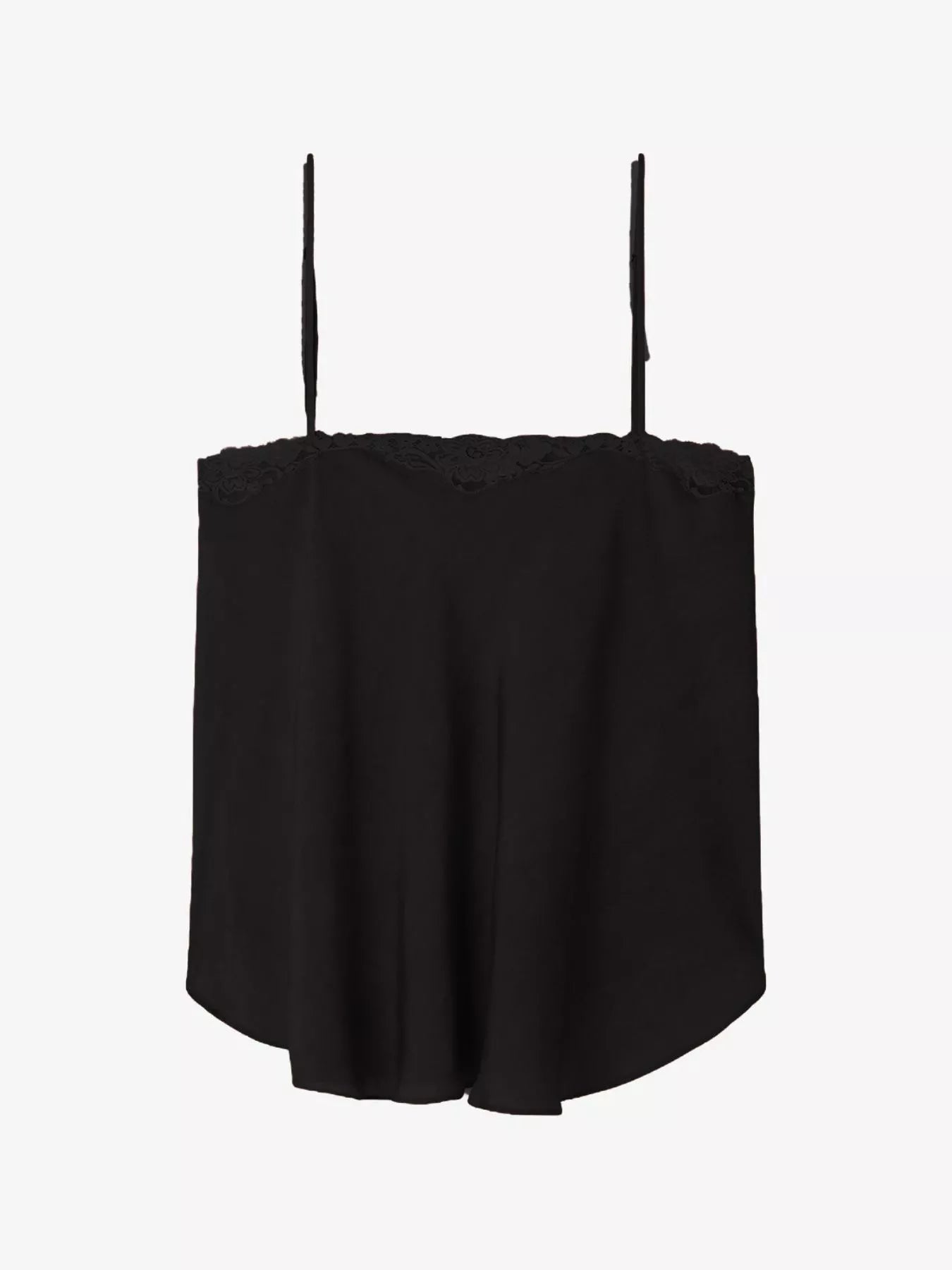 Sarah Express Women's Lace Trim Flowy Cami Top