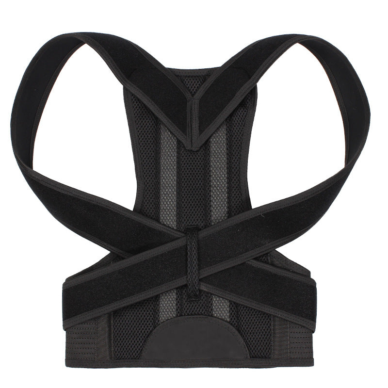 Sarah Express Adjustable Back Posture Corrector Belt - Anti-Humpback Support Brace for Men & Women Black