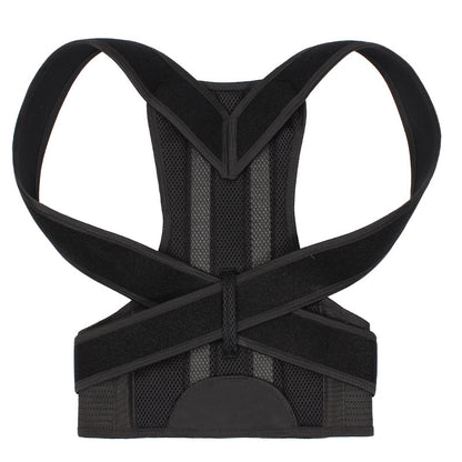 Sarah Express Adjustable Back Posture Corrector Belt - Anti-Humpback Support Brace for Men & Women Black