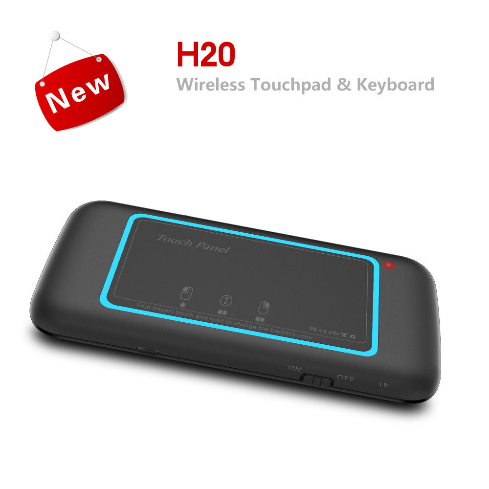 Sarah Express H20 Wireless Mini Keyboard with Touchpad - Backlit 2.4GHz Air Mouse Remote Control