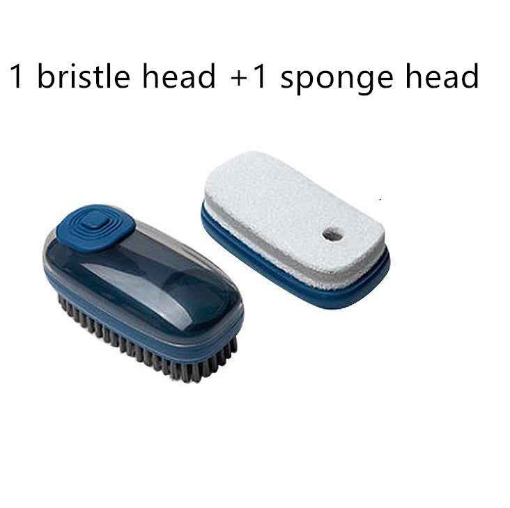 Sarah Express Automatic Liquid Cleaning Brush for Shoes & Clothes - Multifunctional Household Cleaning Tool Blue Replacement head