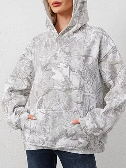 Sarah Express Women's Oversized Hoodie with Kangaroo Pocket - Long Sleeve Pullover Sweatshirt Plus Size