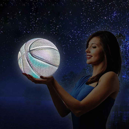 Sarah Express Luminous Glow in the Dark Basketball for Night Games - Official Size 7