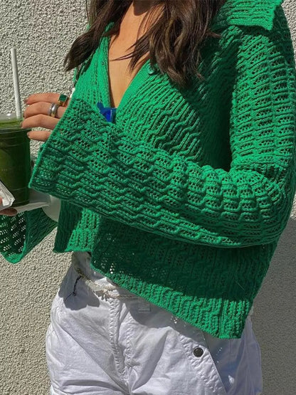 Sarah Express Women's Knit Button-Down Cardigan