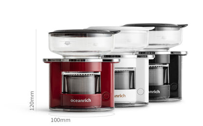 Sarah Express Automatic Rotary Pour Over Coffee Maker - Compact Single Serve Drip Machine