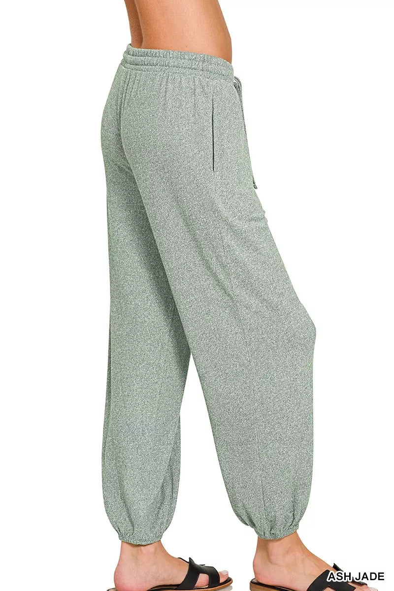 Sarah Express Women's Soft Melange Hacci Jogger