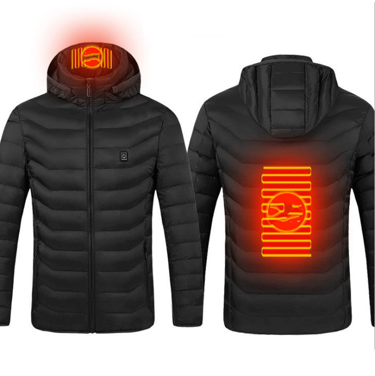 Sarah Express USB Heated Vest Jacket - Electric Thermal Heating Coat Winter Warmth Black Zone2