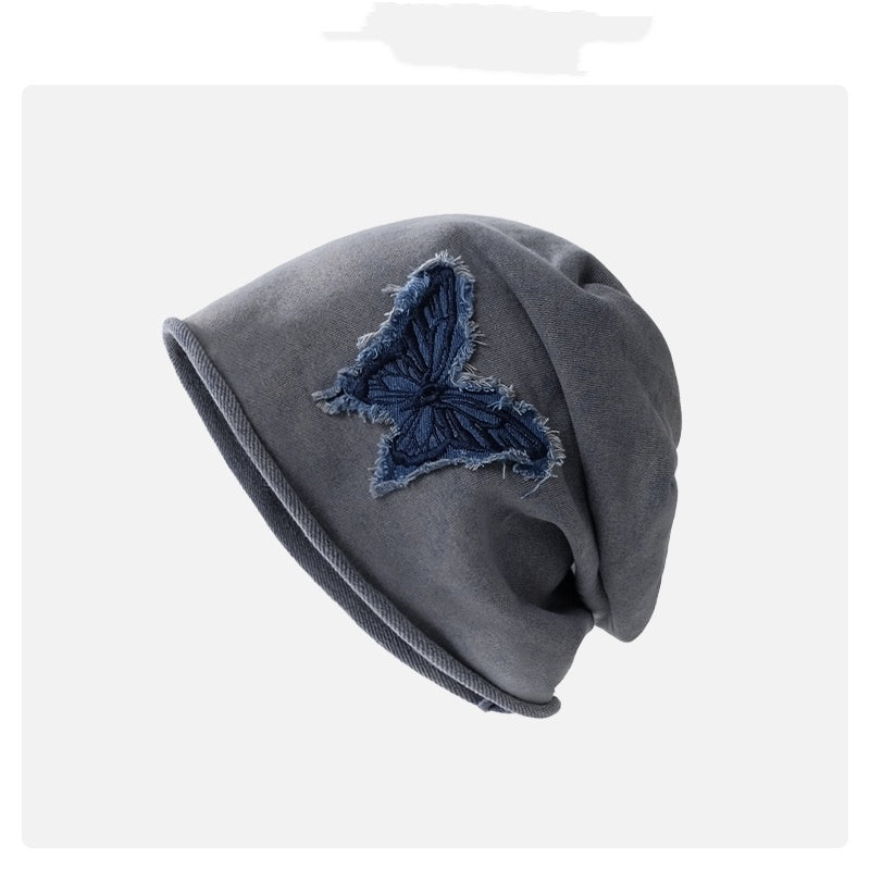 Sarah Express Retro Butterfly Dome Cap Women's Acrylic Sun Protection Hat