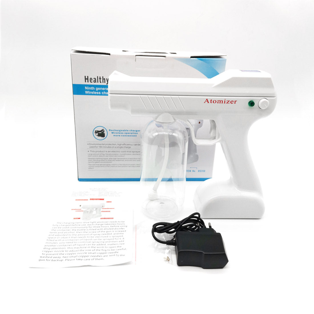 Sarah Express Wireless Nano Atomizing Spray Gun - Rechargeable Handheld Disinfection Fogger 800ml