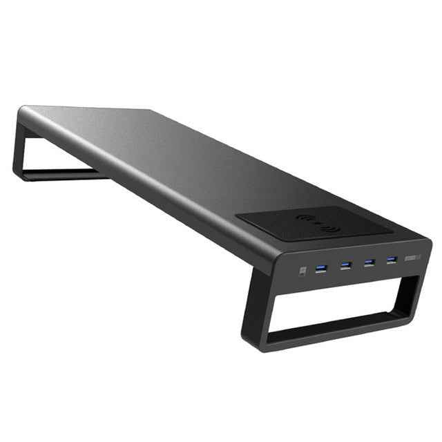 Sarah Express Aluminum Wireless Charging Keyboard Stand with USB 3.0 Hub