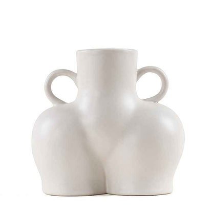 Sarah Express Ceramic Human Body Art Vase - Modern Minimalist Flower Holder Decor