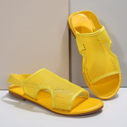 Sarah Express Breathable Mesh Beach Sandals | Lightweight Slip-On Summer Flat Shoes | Unisex