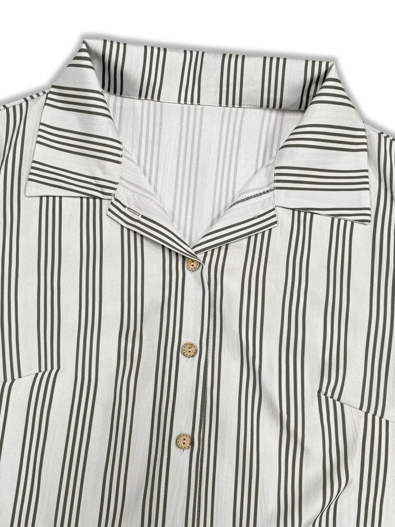 Sarah Express Women's Plus Size Striped Button Front Midi Dress