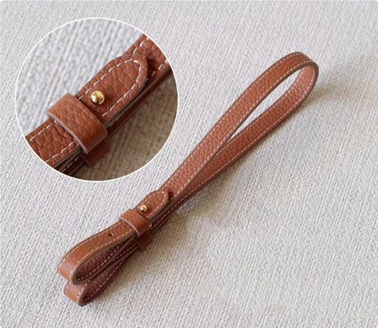 Sarah Express Genuine Leather Bag Strap Replacement – Adjustable Spaghetti Shoulder Strap with Gold & Silver Stud Detail Golden palm with gold